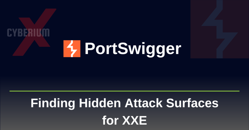 XXE attack penetration testing on portswigger