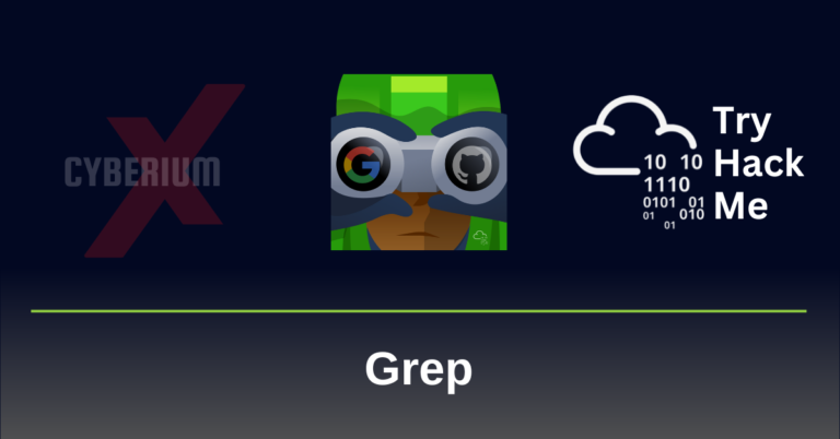 TryHackMe Grep | OSINT | Writeup | CyberiumX