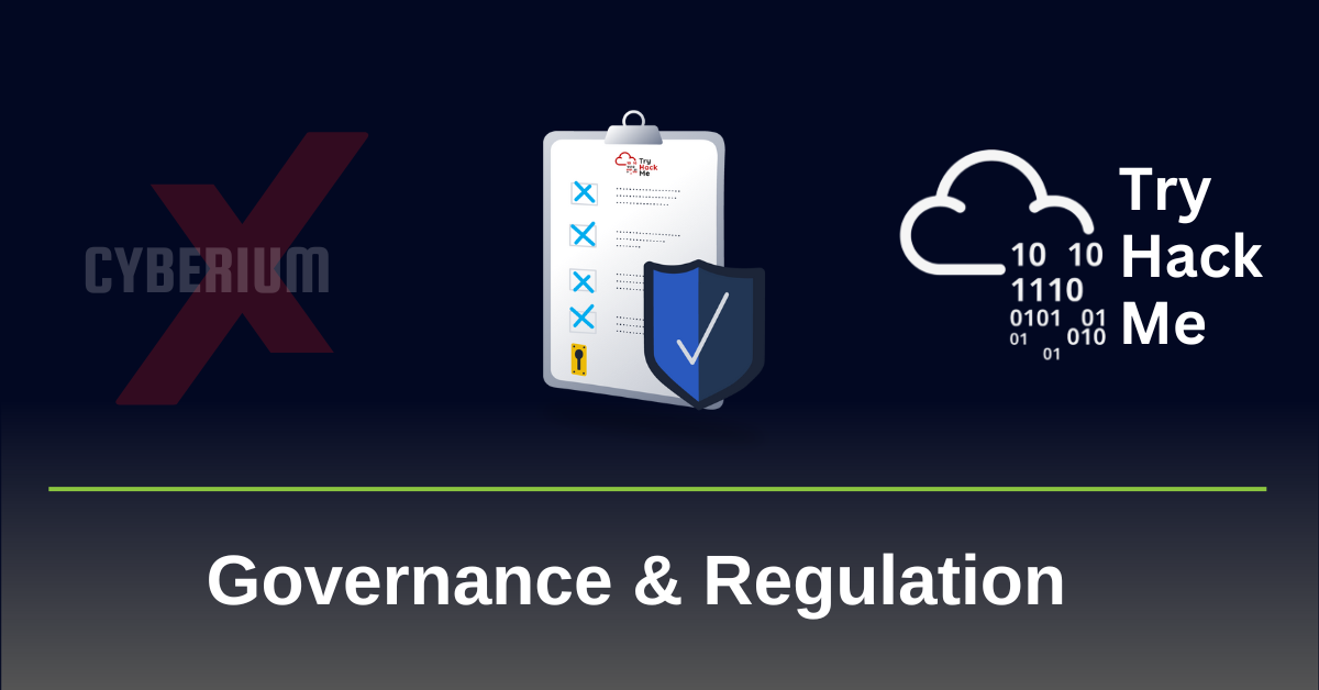 Governance & Regulation tryhackme writeup